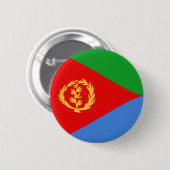 Eritrea Fisheye Flag Button (Voorkant /achterkant)