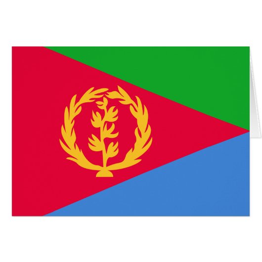 Eritrea Flag (Voorkant Horizontaal)