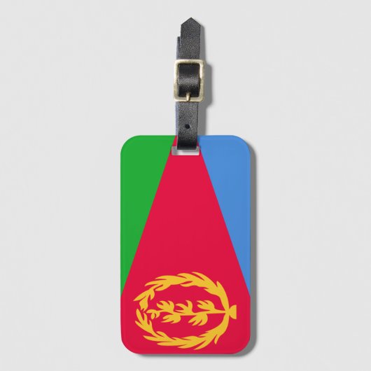 Eritrea Flag Bagagelabel (Voorkant (verticaal))
