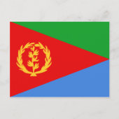Eritrea Flag Briefkaart (Voorkant)