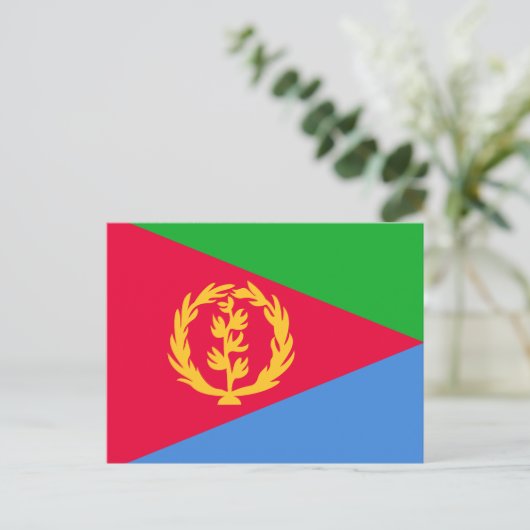Eritrea Flag Briefkaart (Staand voorkant)