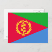 Eritrea Flag Briefkaart (Voorkant / Achterkant)