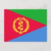 Eritrea Flag Briefkaart (Voorkant)