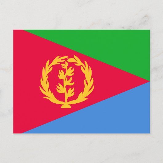 Eritrea Flag Briefkaart (Voorkant)