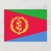 Eritrea Flag Briefkaart (Voorkant)