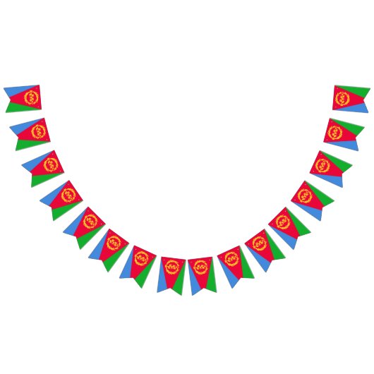Eritrea flag bunting banner (Alle)