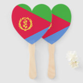 Eritrea Flag Emblem Handwaaier (Voorkant en achterkant)
