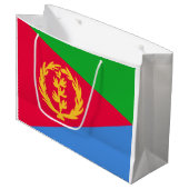 Eritrea Flag Groot Cadeauzakje (Voorkant Gekanteld)