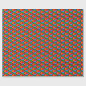 Eritrea Flag Honeycomb Wrapping Paper Cadeaupapier (Vlak)
