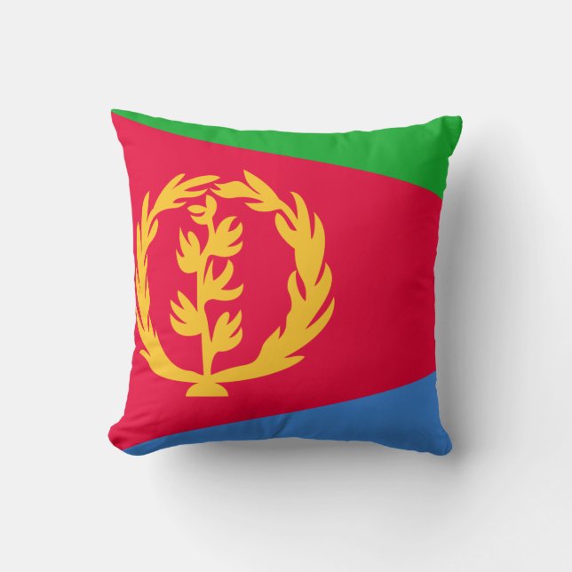 Eritrea Flag Kussen (Voorkant)