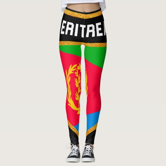 Eritrea Flag Leggings (Voorkant)