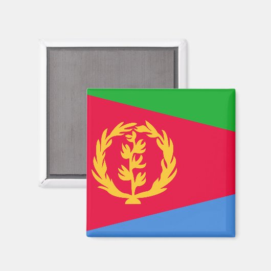 Eritrea Flag Magneet (Voorkant / Achterkant)