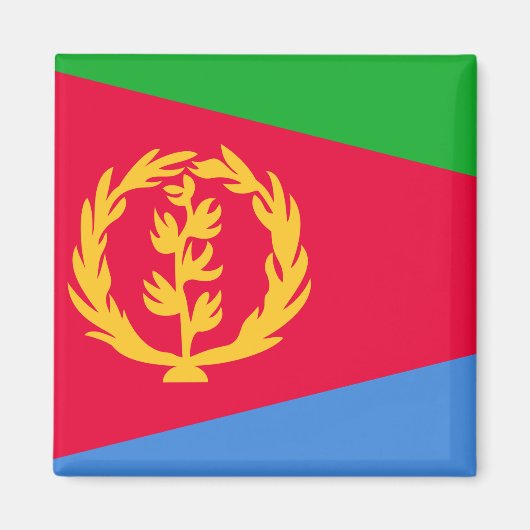 Eritrea Flag Magneet (Voorkant)