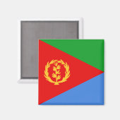 Eritrea Flag Magnet Magneet (Voorkant / Achterkant)