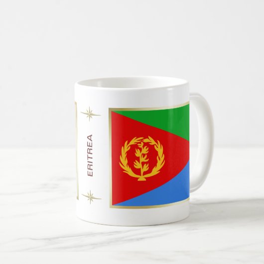 Eritrea Flag + Map Mok (Voorkant rechts)