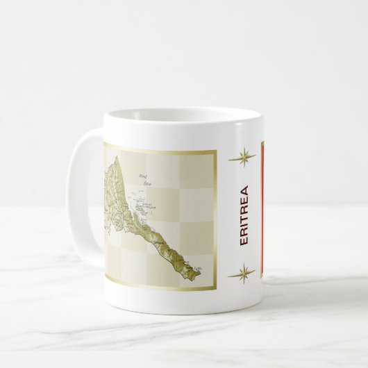 Eritrea Flag + Map Mok (Voorkant links)
