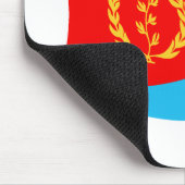 Eritrea Flag Mousepad Muismat (Hoek)