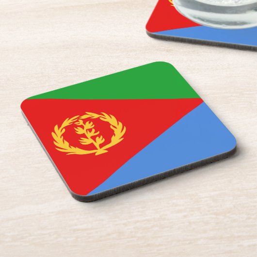 Eritrea Flag Onderzetter (Linkerzijde)