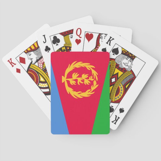 Eritrea Flag Pokerkaarten (Achterkant)