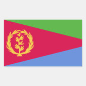 Eritrea Flag Rechthoekige Sticker (Voorkant)