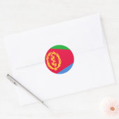 Eritrea Flag Ronde Sticker (Envelop)