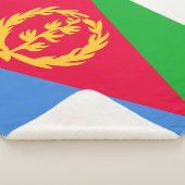 Eritrea Flag Sherpa Deken (3/4)