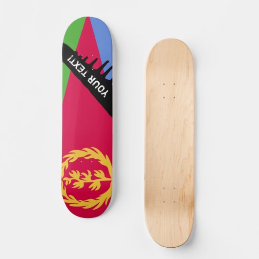 Eritrea Flag Skateboard (Voorkant)