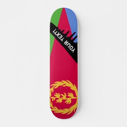Eritrea Flag Skateboard (Voorkant)