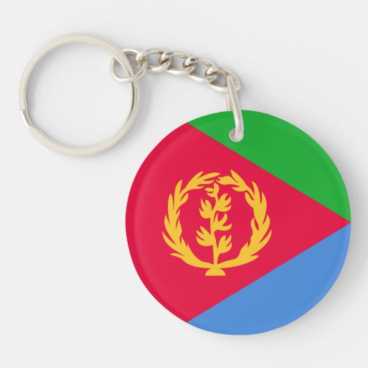 Eritrea Flag Sleutelhanger (Voorkant)