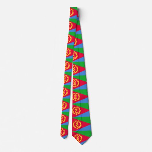 Eritrea Flag Stropdas (Achterkant)