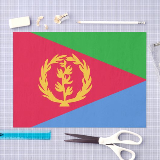 Eritrea Flag Tissuepapier (Craft)