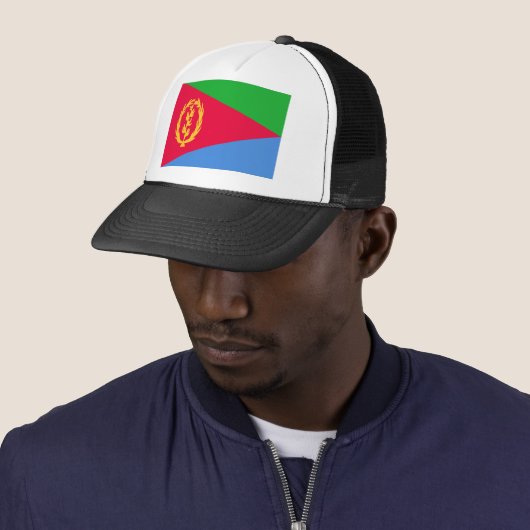 Eritrea Flag Trucker Pet (In situ)