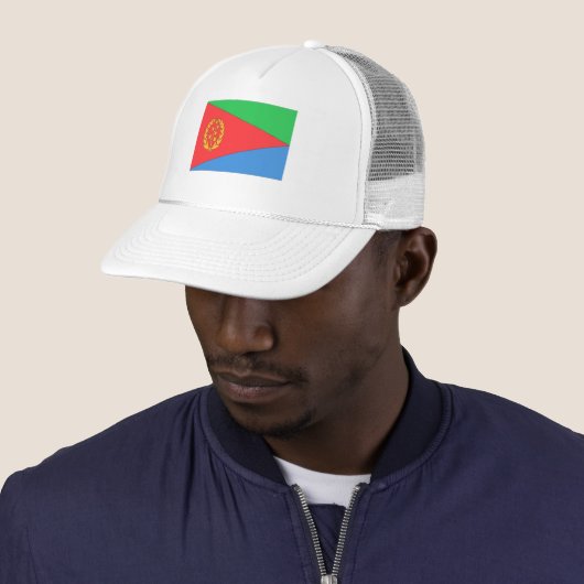 Eritrea Flag Trucker Pet (In situ)