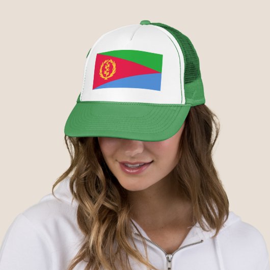Eritrea Flag Trucker Pet (In situ)