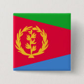 Eritrea Flag Vierkante Button 5,1 Cm (Voorkant)