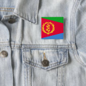 Eritrea Flag Vierkante Button 5,1 Cm (In situ)
