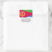Eritrea Flag Vierkante Sticker (Tas)