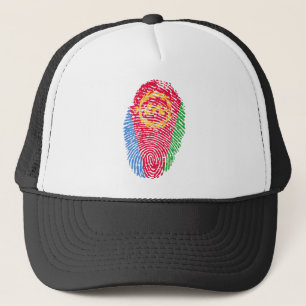 Eritrea Flag Vingerprint Land Pride Identiteit Trucker Pet