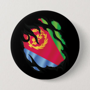 Eritrea Gekopieerde Vlag Ronde Button 7,6 Cm