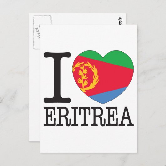 Eritrea liefde v2 briefkaart (Voorkant / Achterkant)