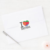 Eritrea liefde v2 ronde sticker (Envelop)
