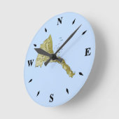 Eritrea Map Clock Ronde Klok (Hoek)
