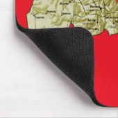 Eritrea Map Mousepad Muismat (Hoek)
