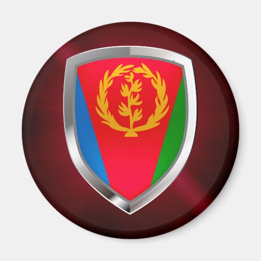 Eritrea Mettalic Emblem Magneet (Voorkant)