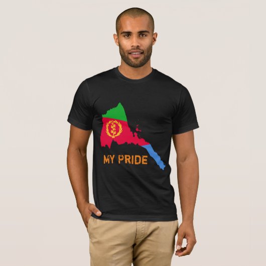 Eritrea Mijn trots met Eritrees T-shirt design (Voorkant volledig)
