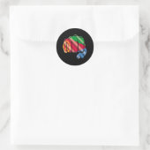 Eritrea Ronde Sticker (Tas)