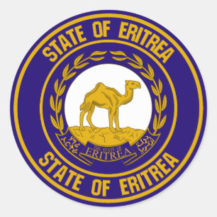 Eritrea Round Emblem Ronde Sticker