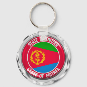 Eritrea Round Emblem Sleutelhanger