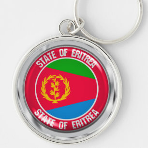 Eritrea Round Emblem Sleutelhanger