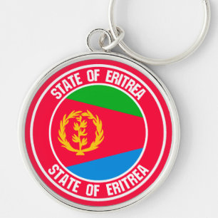 Eritrea Round Emblem Sleutelhanger